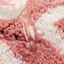 Peachy Clean Non-Slip Peach Bath Mat | Absorbent Cotton Microfiber Rug