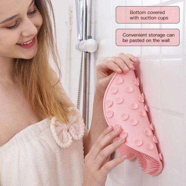 Shower Foot & Back Scrubber - Anti-Skid Silicone Massage Pad for Deep Clean and Relaxation - Image 2
