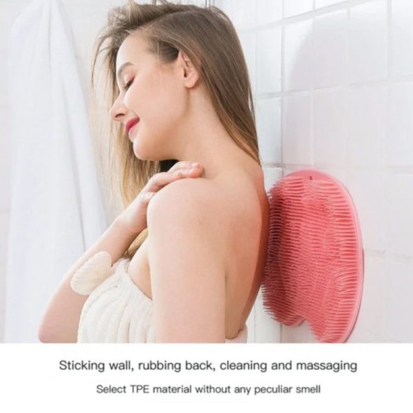 Shower Foot & Back Scrubber - Anti-Skid Silicone Massage Pad for Deep Clean and Relaxation - Image 3