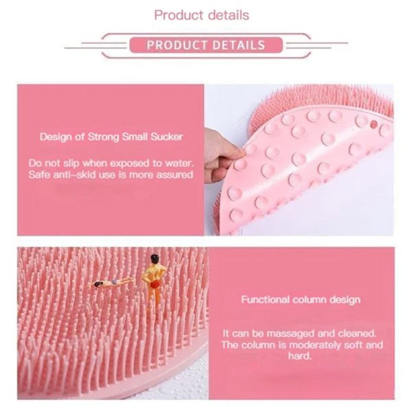 Shower Foot & Back Scrubber - Anti-Skid Silicone Massage Pad for Deep Clean and Relaxation - Image 4