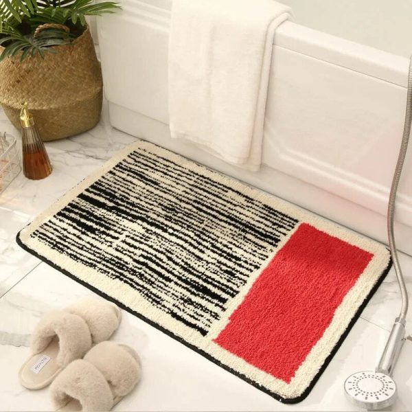 Nordic Style Abstract Hand-Crafted Bath Mat - Image 4