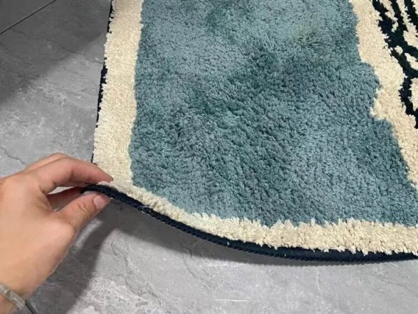 Nordic Style Abstract Hand-Crafted Bath Mat - Image 6