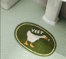 Funny Fluffy Non-Slip Duck Bath Mat – Cute Bathroom Decor with Soft Comfort