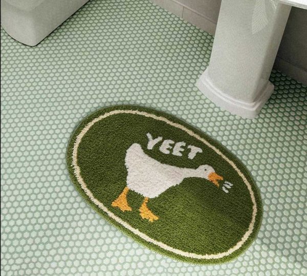 Funny Fluffy Non-Slip Duck Bath Mat – Cute Bathroom Decor with Soft Comfort - Image 3