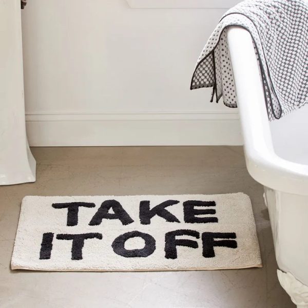 "Take It Off" Hand-Crafted Bath Mat