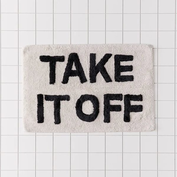 "Take It Off" Hand-Crafted Bath Mat - Image 2