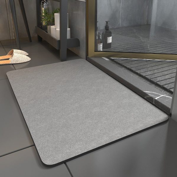 Quick Dry Bath Mat - Sustainable Micro Suede, Non-Slip, Fast-Drying - Image 2