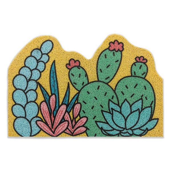 Cactus Mat - Trendy PVC Desert Plant Doormat, Machine Washable for Indoor and Outdoor Use - Image 9