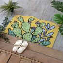 Cactus Mat - Trendy PVC Desert Plant Doormat, Machine Washable for Indoor and Outdoor Use